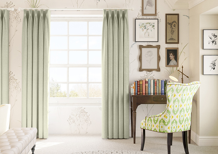 Delicate Chevron, Apple - Made to Measure Curtains - Image 3